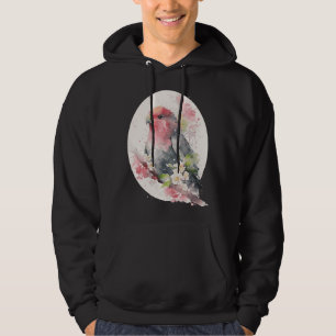 Cherry Blossom Parrot Japanese Sakura Budgie Parak Hoodie