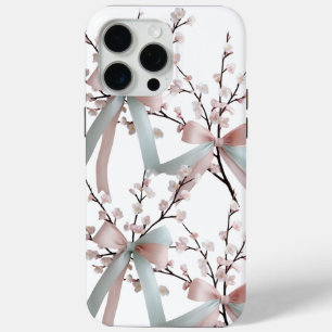 Cherry Blossom Pastel Bow iPhone 15 Pro Max Coque