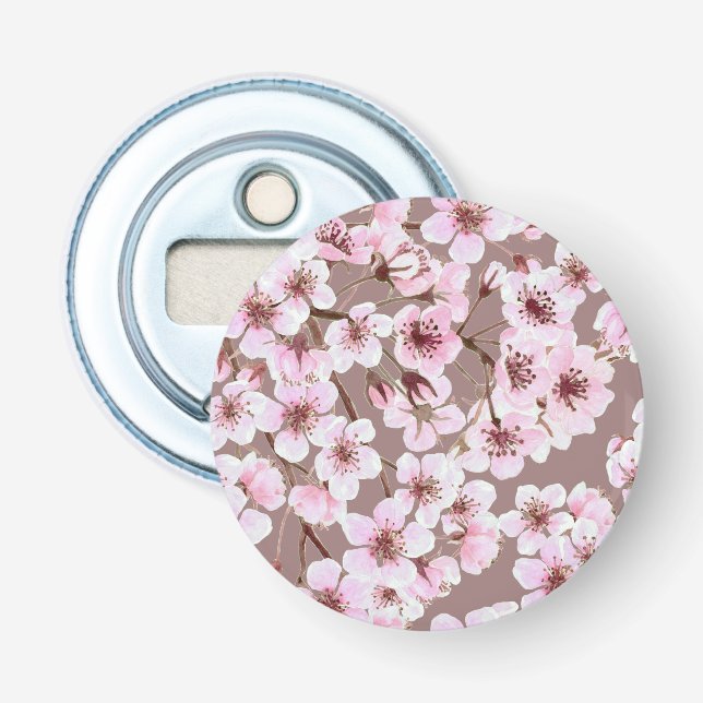Cherry blossom pattern bottle opener (Front)