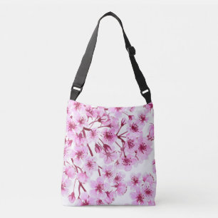 Cherry blossom pattern crossbody bag