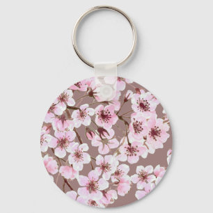 Cherry blossom pattern keychain