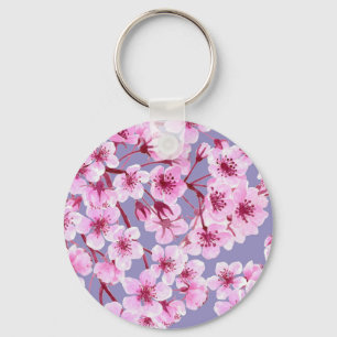 Cherry blossom pattern keychain