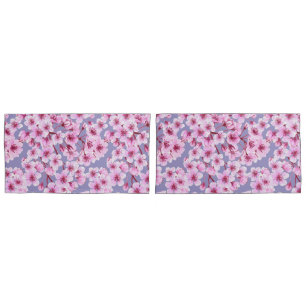 Cherry blossom pattern pillowcase