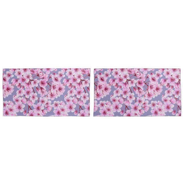 Cherry blossom pattern pillowcase (Front-Set)