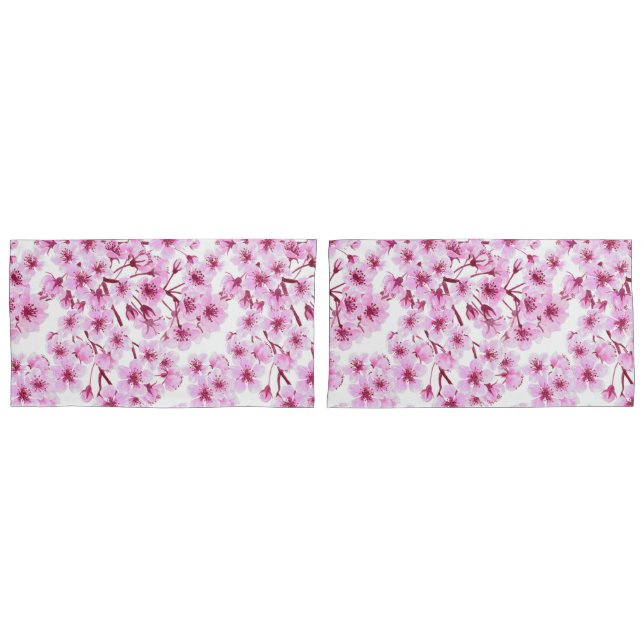 Cherry blossom pattern pillowcase (Front-Set)