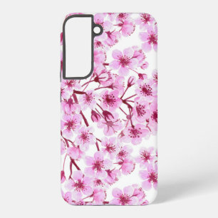 Cherry blossom pattern samsung galaxy case
