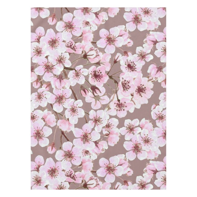 Cherry blossom pattern tablecloth (Front)