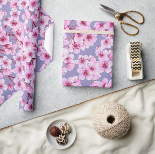 Cherry blossom pattern wrapping paper