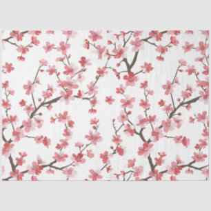 Cherry Blossom Patterned Decoupage Tissue Paper