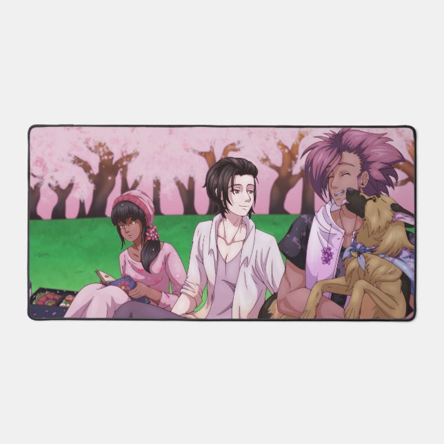 Cherry Blossom Picnic Desk Mat (Front)