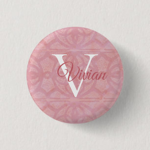 Cherry Blossom Pink 1 Inch Round Button