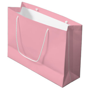 Cherry Blossom Pink,color,plain,Minimalist,trendy, Large Gift Bag