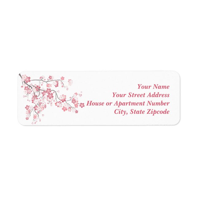 Cherry Blossom Pink Label (Front)