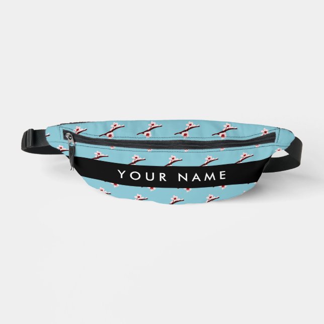 Cherry Blossom, Pink Sakura, Your Name Fanny Pack (Front)