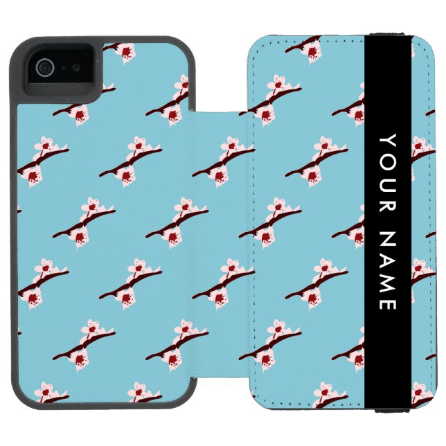 Cherry Blossom, Pink Sakura, Your Name Incipio iPhone Wallet Case (Folio Open)