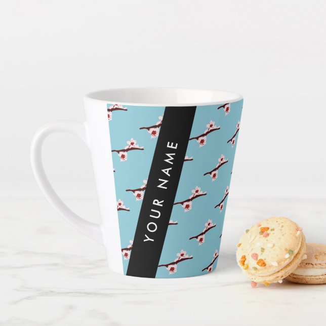 Cherry Blossom, Pink Sakura, Your Name Latte Mug (In Situ)