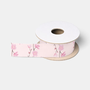 Cherry Blossom - Pink Satin Ribbon