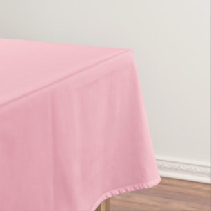 Cherry Blossom Pink Solid Colour Classic Elegant Tablecloth