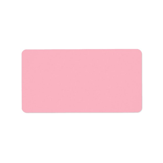 Cherry Blossom Pink Solid Colour Label (Front)