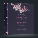 Cherry Blossom Pink White floral Binder<br><div class="desc">features a colour scheme of dark brown, pink and white with modern san serif fonts. View the full matching collection link found on this page to complete the look for your spring, late winter, or summer event. You'll see a collage of the products found in this collection to give you...</div>