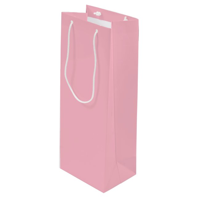 Cherry Blossom Pink - Wine Gift Bag (Front Angled)