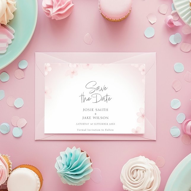 Cherry Blossom Pretty Save the Date (Creator Uploaded)