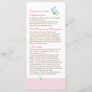 Cherry Blossom Programme de baptême 4/5