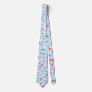 Cherry Blossom Rainstorm Tie