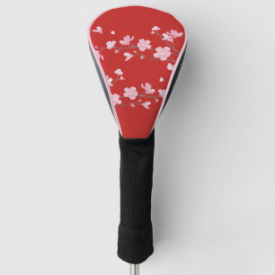 Cherry Blossom - Red Golf Head Cover