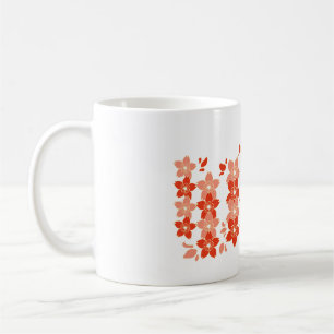 Cherry Blossom Red Pink Coffee Mug