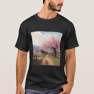 Cherry Blossom Retreat Countryside Sanctuary With T-Shirt