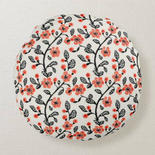 Cherry Blossom  Round Pillow