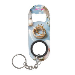 Cherry Blossom, Sakura and Wedding Rings #3 Keychain Bottle Opener