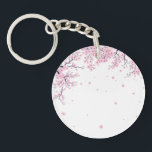 Cherry Blossom Sakura Japanese Art Tote  Keychain<br><div class="desc">A soft and elegant collection inspired by cherry blossom flowers in a minimal Japanese art style. This collection features beautiful floral designs across a variety of products including mugs,  phone cases,  home decor,  and accessories. Perfect for lovers of nature,  Japan,  and calm aesthetic designs.</div>