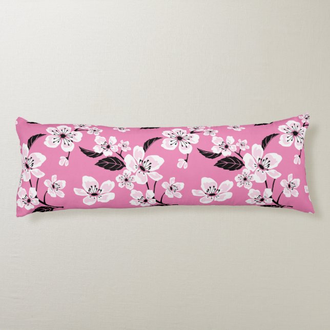 CHERRY BLOSSOM - SAKURA (LITE PINK) BODY PILLOW (Back)