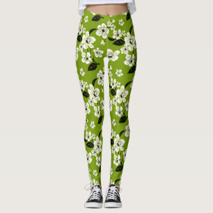 CHERRY BLOSSOM - SAKURA (MATCHA) LEGGINGS
