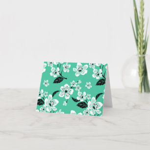 CHERRY BLOSSOM - SAKURA (MINT) THANK YOU CARD
