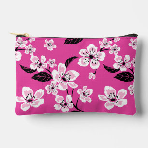 CHERRY BLOSSOM - SAKURA PATTERN IN PINK ACCESSORY POUCH