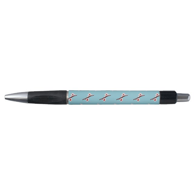 Cherry Blossom, Sakura, Pink Floral Pattern Pen (Front)