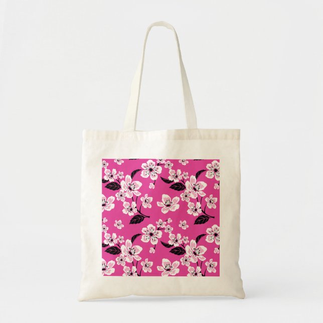 CHERRY BLOSSOM - SAKURA (PINK) TOTE BAG (Front)