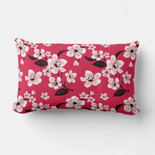CHERRY BLOSSOM - SAKURA (RED) LUMBAR PILLOW
