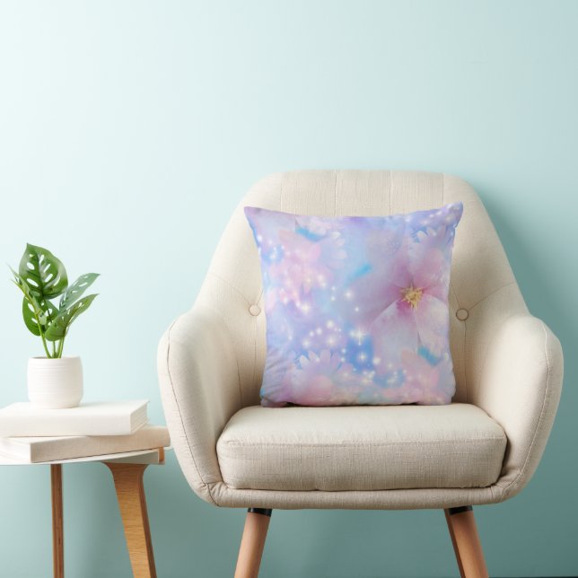 Cherry Blossom - Sakura seamless pattern 5 Throw Pillow (Chair)