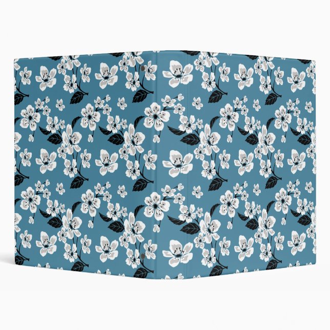 CHERRY BLOSSOM - SAKURA (SMOKY BLUE) BINDER (Background)