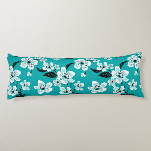CHERRY BLOSSOM - SAKURA (TEAL) BODY PILLOW