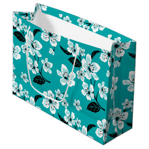 CHERRY BLOSSOM - SAKURA (TEAL) Gift Bag
