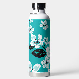 CHERRY BLOSSOM - SAKURA (TEAL) WATER BOTTLE