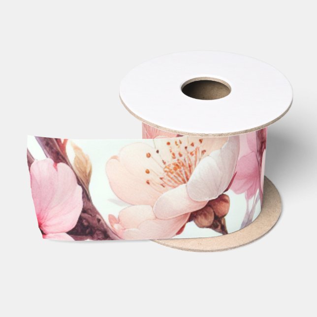Cherry Blossom Satin Ribbon (Spool)