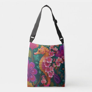 Cherry blossom seahorse - Hyb marine creature Crossbody Bag