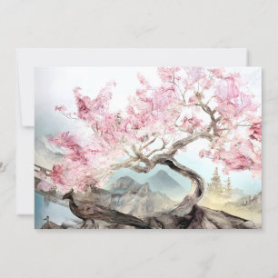 Cherry Blossom Serenade Holiday Card
