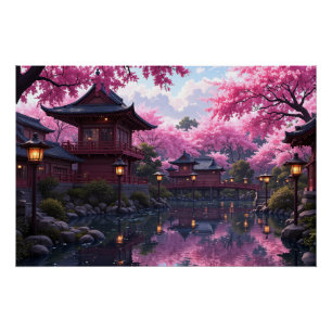 Cherry Blossom Serenity Poster